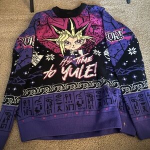 Purple Graphic Sweater